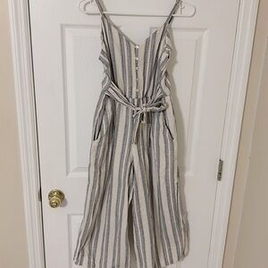 As U Wish Multicolored Striped Jumpsuit